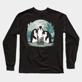 Penguin Gardening Long Sleeve T-Shirt